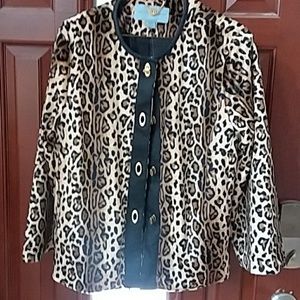 Soft Faux leopard jacket